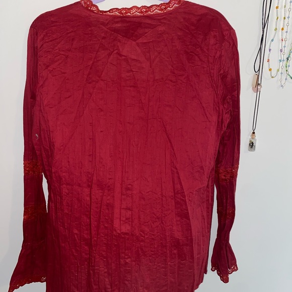 Red Button-Up - Picture 5 of 5